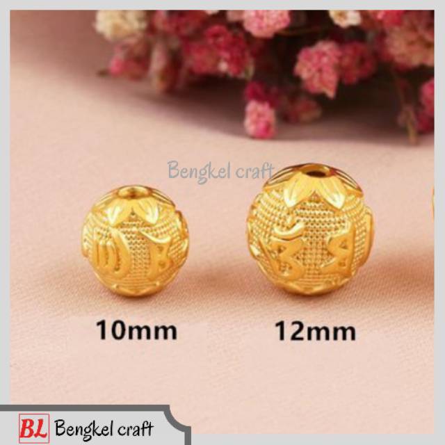 Charm Liontin xuping bahan gelang emas hongkong guru beads
