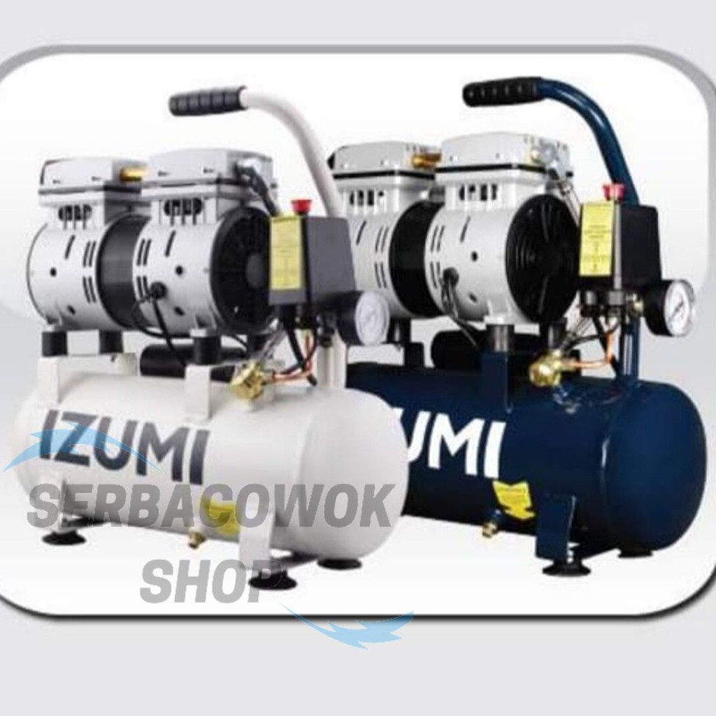 Izumi Oil-Less Compressor Kompresor Angin OL 07-09 Termurah Berkualitas Tanpa Oli Tidak Berisik