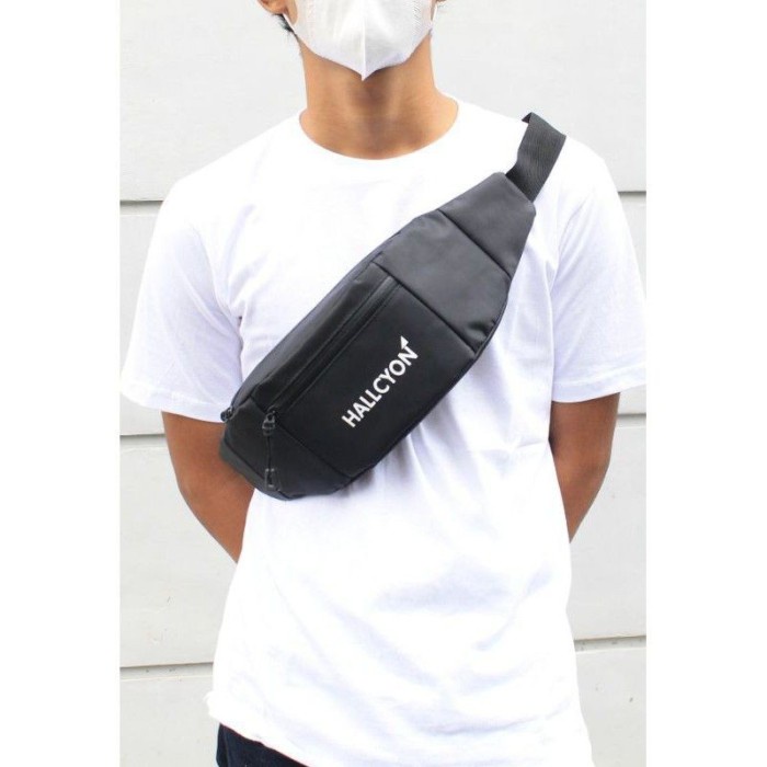 Tas Selempang Pria Tas Slempang Pria Distro Tas Slempang Pria Anti Air - Hitam