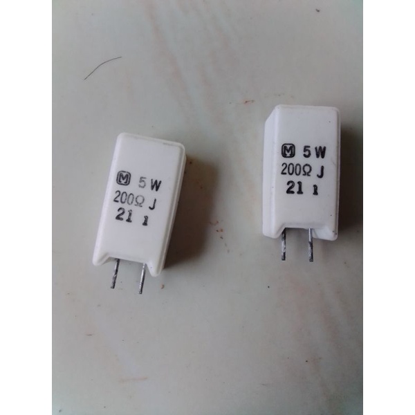 resistor Kapur 200 ohm 5watt