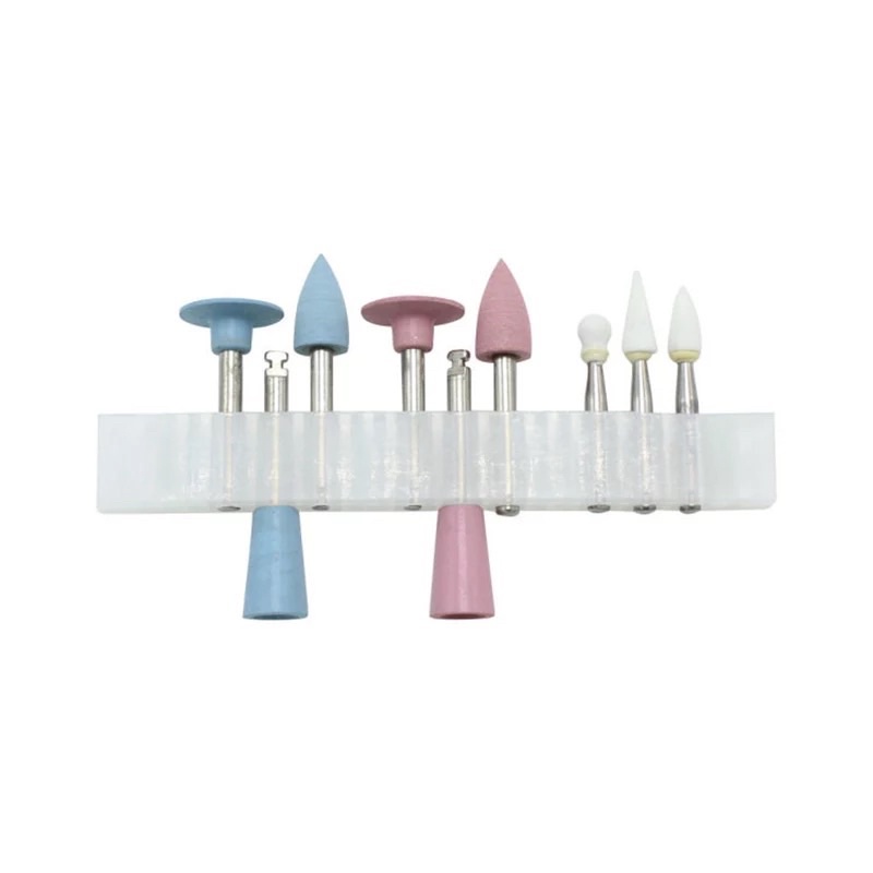 Alice dental composite polishing kit rubber polishing set low speed burs bur lowspeed poles komposit polishing composite