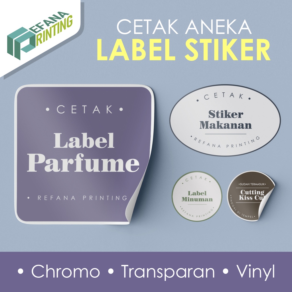 

Cetak Label Stiker Custom ukuran A3+