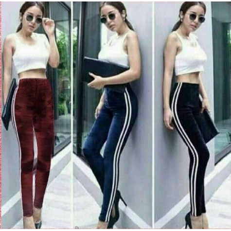 tokolobo 12.12  BIRTHDAY SALE Velvet Bludru List Legging