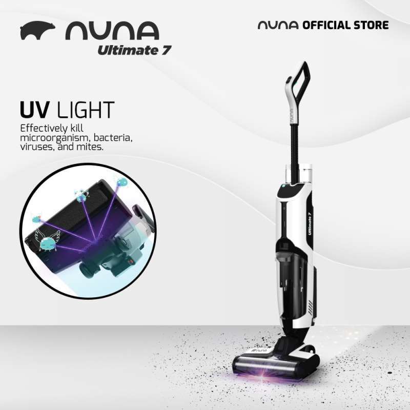 [2 HEPA +  SOFT BRUSH] Nuna Ultimate 7 Wet Dry Steril Cordless Vacuum Cleaner Floor Washer