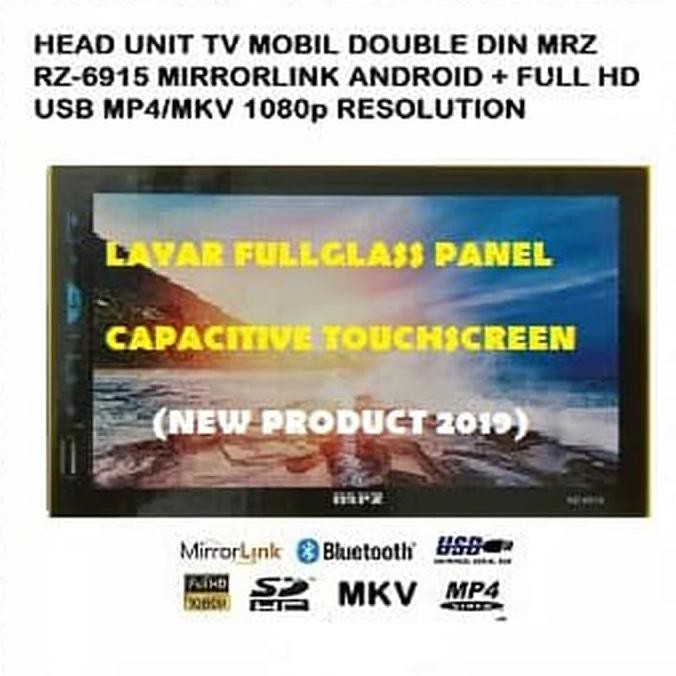 TV MOBIL DOUBLE DIN MRZ RZ-6915S (LAYAR LED 7" & 100% PRODUK BARU)