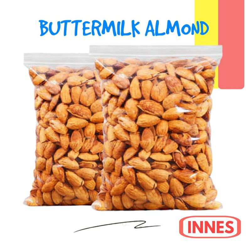 

Kacang Almond Buttermilk 500 Gr / Almond Panggang / Almon Susu Manis