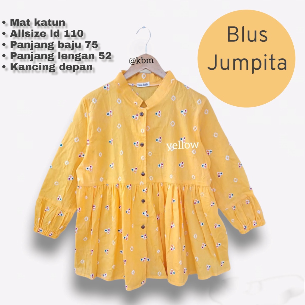 Blius Jumpita batik solo atasan kerja blus wanita  modern