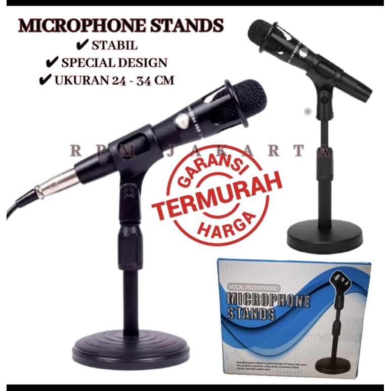MICROPHONE STANDS / HOLDER MICROPHONE KARAOKE / HOLDER MIC KARAOKE / STAND MIC KARAOKE