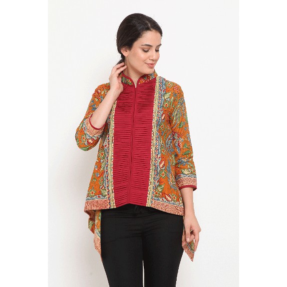 Payung 3Negeri T0447 Baju atasan kerja blouse batik Nona Payung 3Negeri T0447 Baju atasan kerja blouse batik Nona