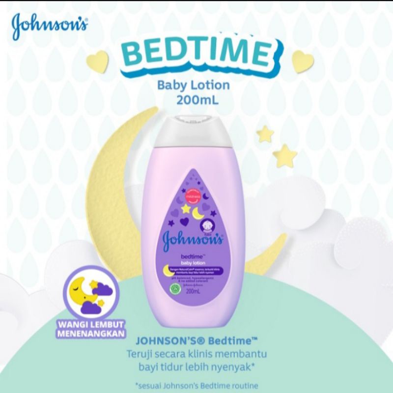 Lotion Bayi Bedtime Baby Lotion Johnson Johnsons Johnson's 200 ml