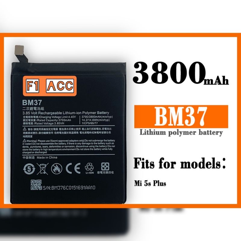 Baterai Batre Xiaomi Mi5S Mi5S Plus BM37 ORIGINAL Baterai Bm37 Xiaomi Mi5s+