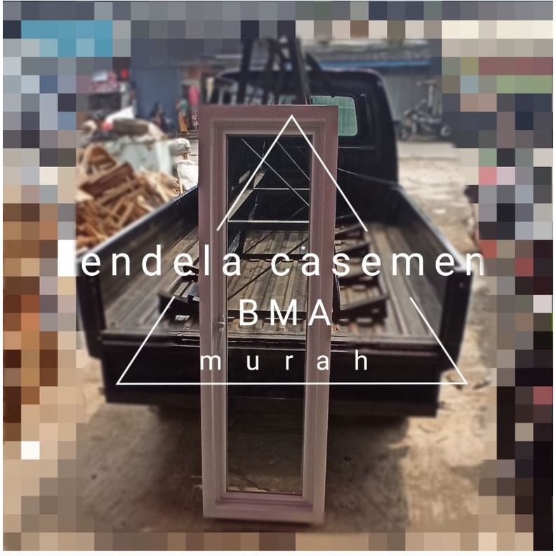 jendela aluminium 35x150 casement