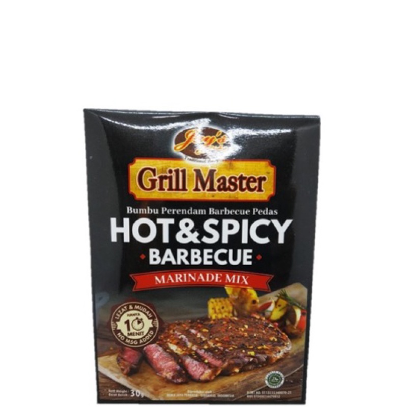 

Jay's Grill Master Bumbu Marinasi Hot & Spicy Barbeque 30 gr