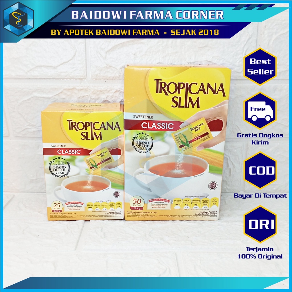 

GULA TROPICANA SLIM CLASSIC ISI 25 DAN 50