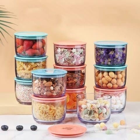 Toples B558 Toples  Toples Kue Permen Snack / Food Storage 330 ML /1 Set 3Pcs 990ml Toples Permen -SC