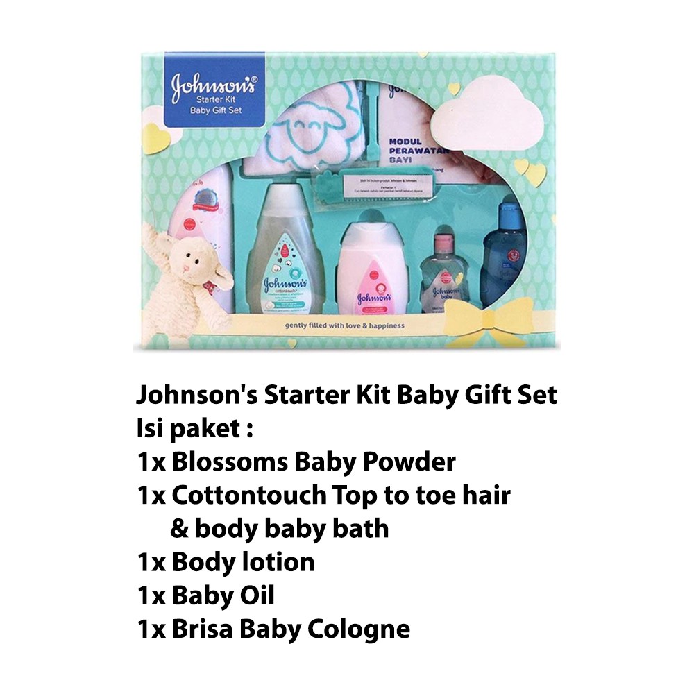 Johnsons Starter Kit Baby Gift Set Paket Kado Perawatan Bayi