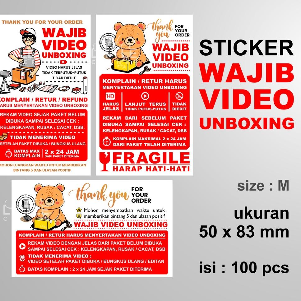 

Big Sale D86YT STICKER UNBOXING THANK YOU (isi 100) size M 92 Laris