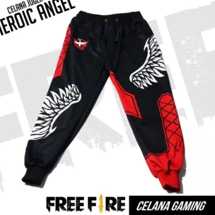 "MX.02Jn22ᴸ" celana jogger anak gaming FF HEROIC ANGEL/CALCA ANGELICA BIRU/CALCA ANGELICA HIJAU calc