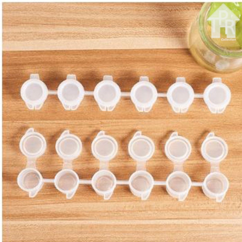 Empty Container Strip | Pot Cat Plastik Renteng - 6 x 5ml. - GROSIR
