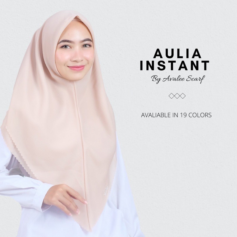 AVALEE SCARF aulia instan hijab polos lasercut kerudung jilbab