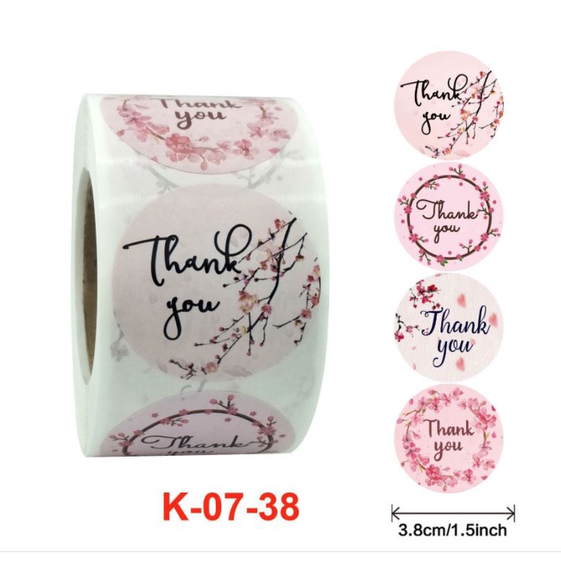 

STICKER STIKER ROLL COOKIES LABEL GOODIE BAG THANK YOU 45