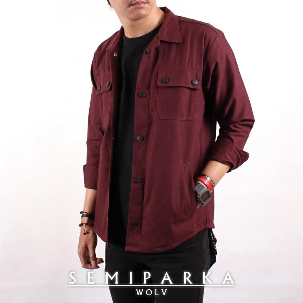 Jaket semi parka Tracker_Jaket pria Terlaris