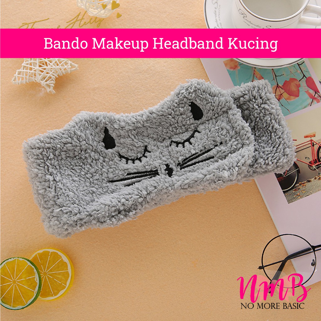 Bandana Bando Motif Kucing Hairband Korea Lucu Kucing Bando Headband Rambut Fashion Rajut