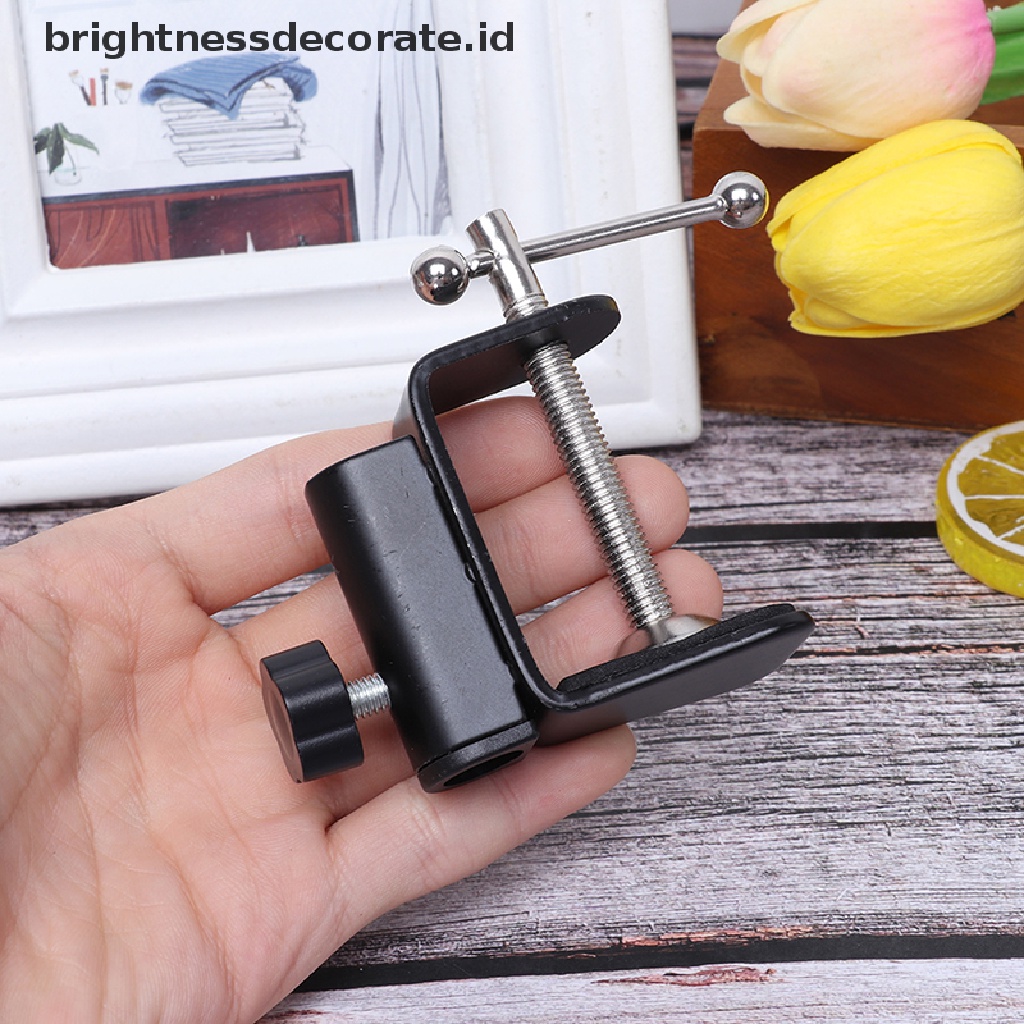 [birth] 1Pc Cantilever Bracket Clamp Holder Metal Desk Lamp Clip Fittings Base Hose [ID]