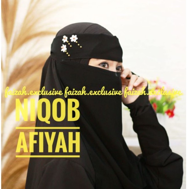 NIQAB BANDANA AFIYAH NIQOB BANDANA CADAR TALI KHIMAR SYARI TEMBORO