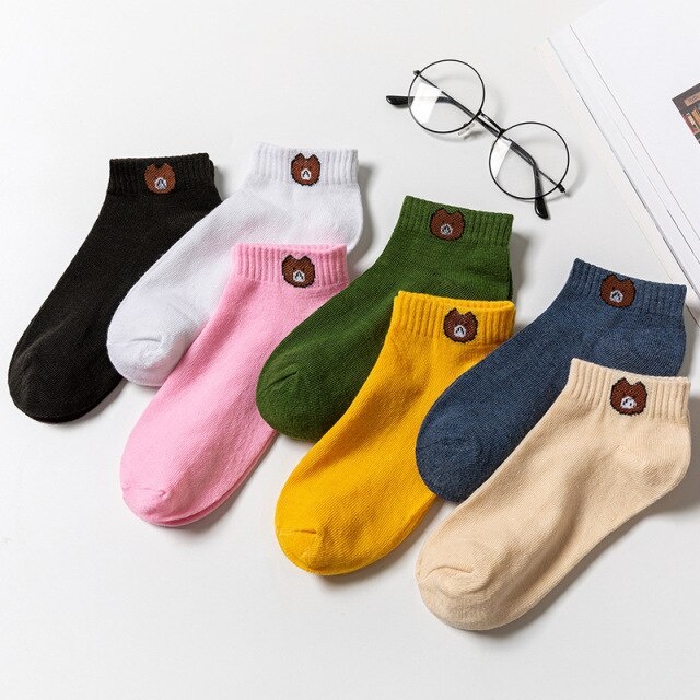 [1KG = 60PCS]  Kaos Kaki Fashion Unisex Wanita Pria Murah Kaus Motif Semata Kaoskaki Ankle Socks Pendek [PM]