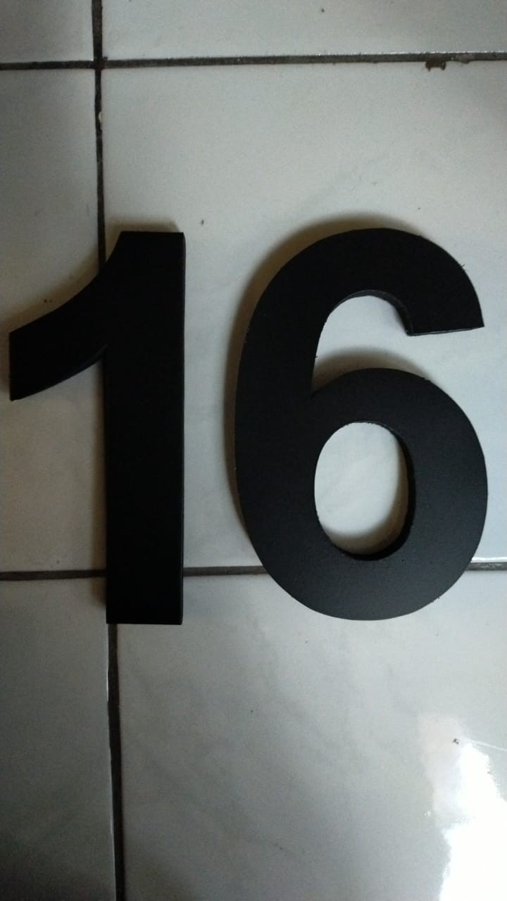 Nomor Rumah 25cm Varian Warna