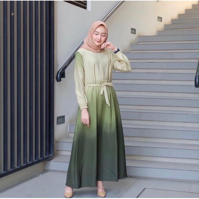 GRADIAN MAXY DRESS / DRESS GRADASI / IVORY DRESS --KHS