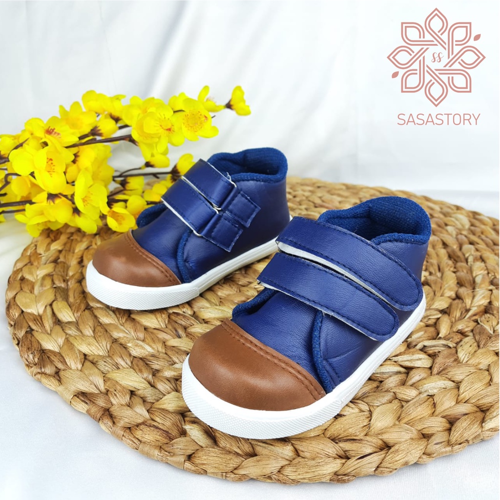 SEPATU SNEAKER ANAK LAKI-LAKI NAVY 1 2 3 TAHUN CA31