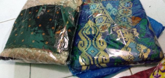 Wou Batik Couple Selendang Mutiara Sania Ruffle - Adila Couple Brokat Modern Batik Modern - Bs066