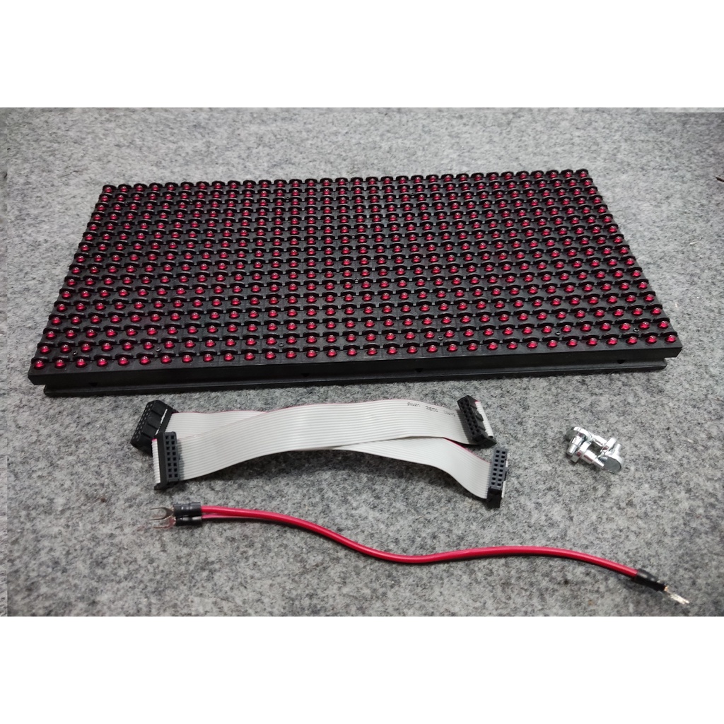 [HAEBOT] Module Panel LED P10 Merah DIP Modul Running Teks Merah Text Berjalan Outdoor Arduinoo Jam Digital