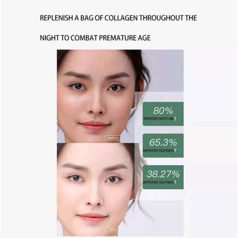 COLLAGEN FIRMING MASK ISI 20 BUAH MELEMBABKAN KONTROL MINYAK MENGECILKAN PORI-PORI