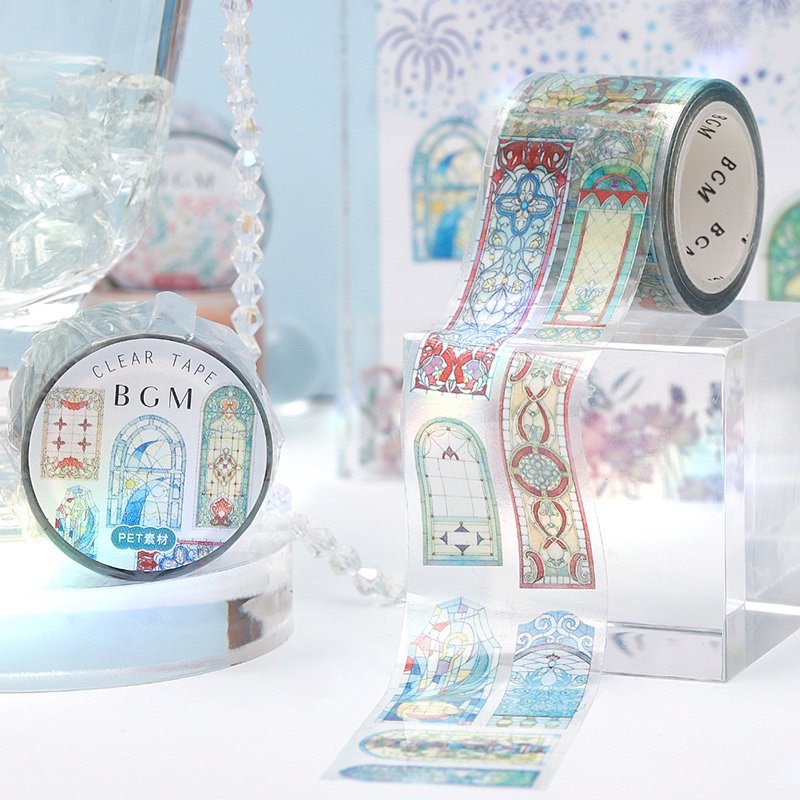 

PET Tape BGM Glass Window