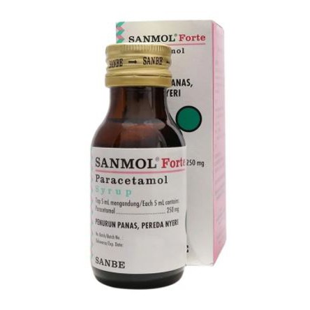 SANMOL FORTE 250 MG SYRUP 60 ML - OBAT PENURUN PANAS