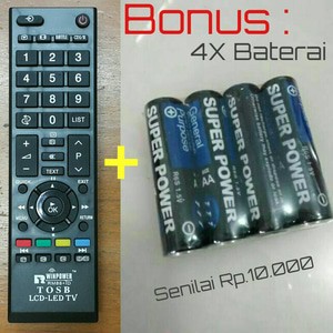 Remot / Remote TV Toshiba LCD - LED - Tabung Multi / Universal