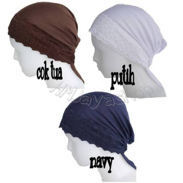 Ciput Renda Ikat Daleman Kerudung Inner Jilbab