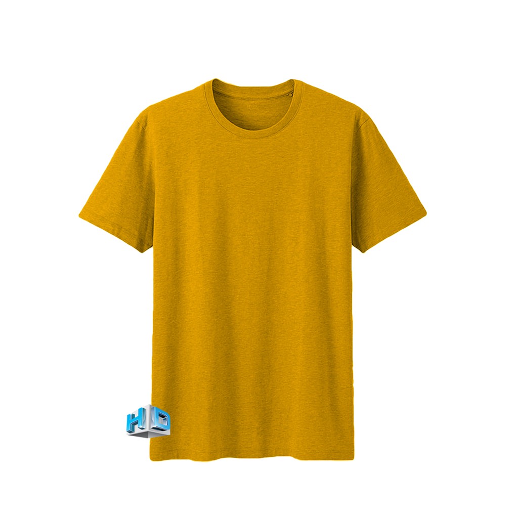 HD - PE O-neck kaos polos pria / kaos polos/ baju distro pria / kaos polos pendek murah | kaos-mustard