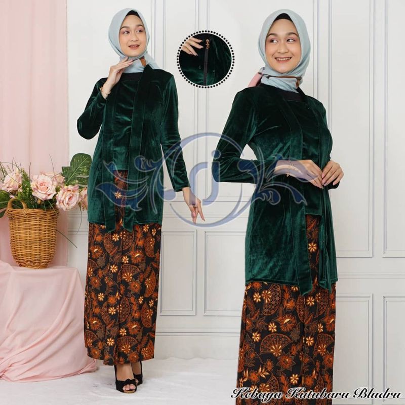 ATASAN KEBAYA KUTUBARU BLUDRU PREMIUM