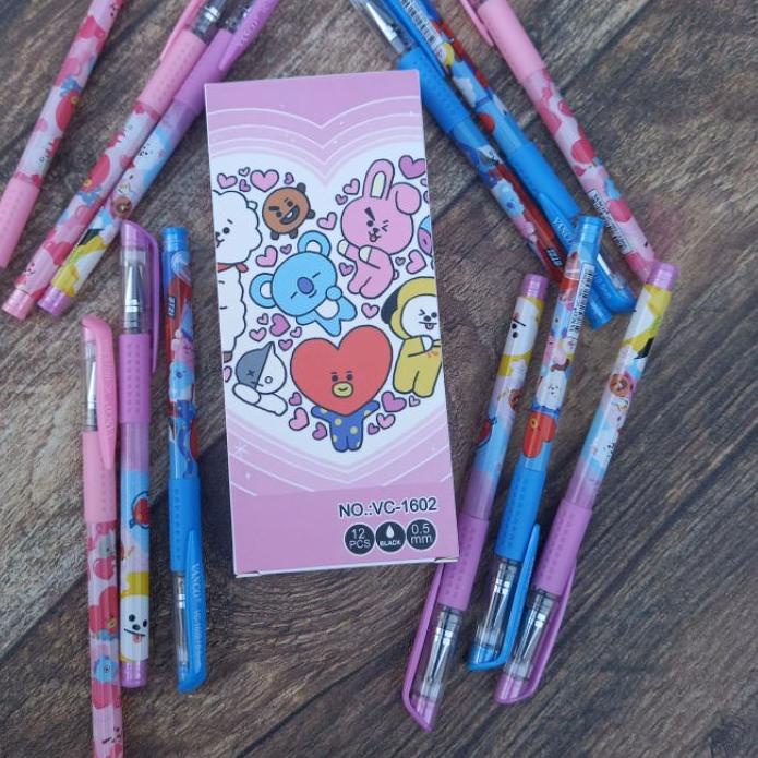 

〈〈GRO⚡IR〉〉 PULPEN GEL BTS/BT21 pen gel/pulpen fancy BT21/BOLPOINT/pena produck terlaris