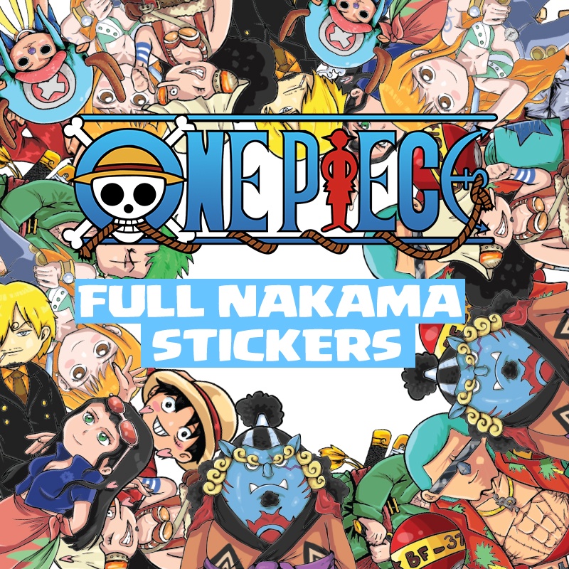 Jual Stiker One Piece Chibi Kekinian Aestheticanimeone Piece Shopee Indonesia 2389