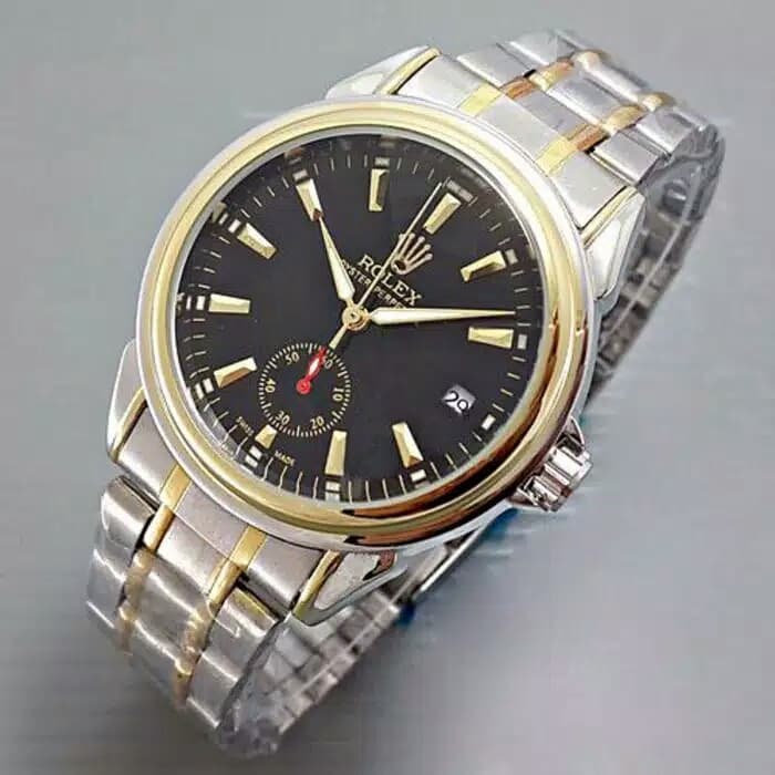 JAM TANGAN WANITA ROLEX AUTOMATIC RANTAI DATE DETIK BAWAH
