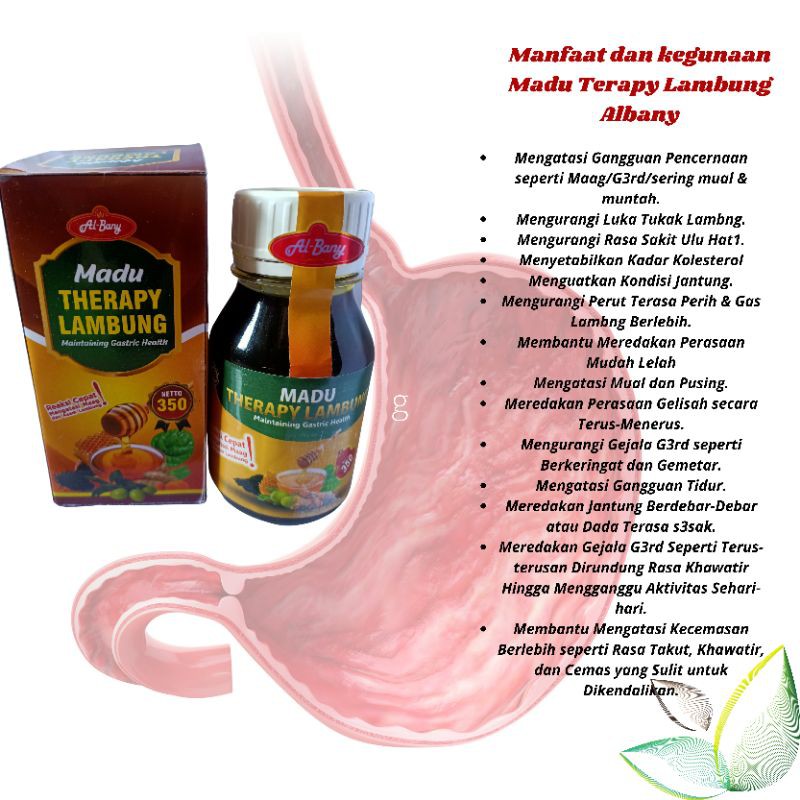 Madu Al-Bany (Vitomaag) Therapy Lambung  Nett 350gr