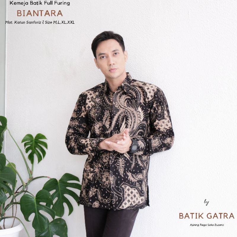 Batik Pria Lengan Panjang Premium Biantara Full Furing