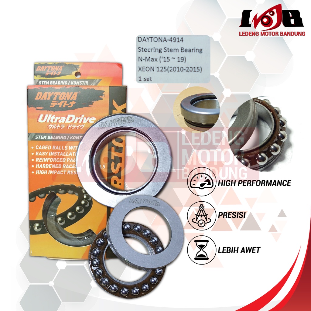 Daytona Komstir NMax old Aerox lexi Xeon 125 Bearing Set 4914 Superstock