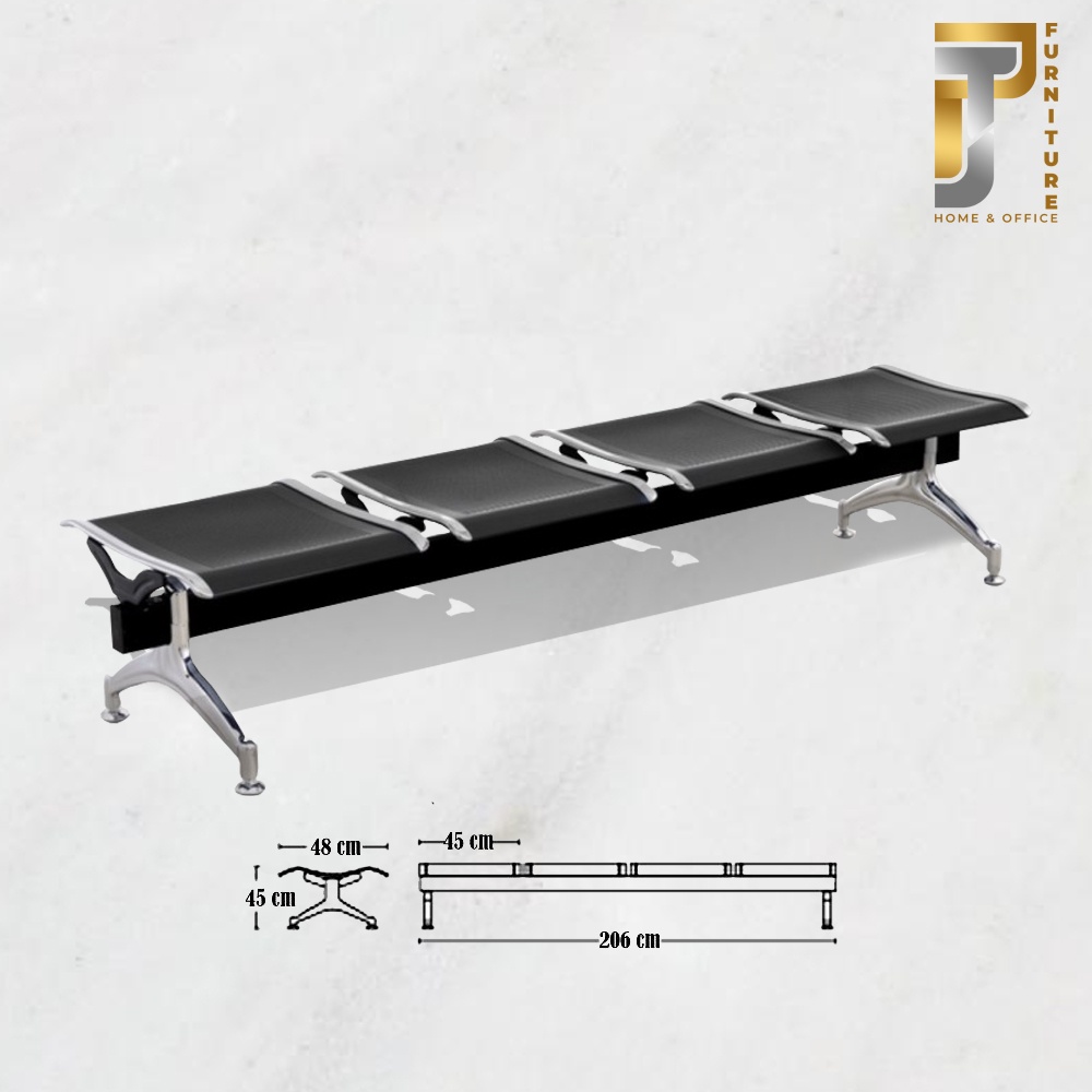 Kursi bandara/4 kursi tunggu Tanpa Sandaran