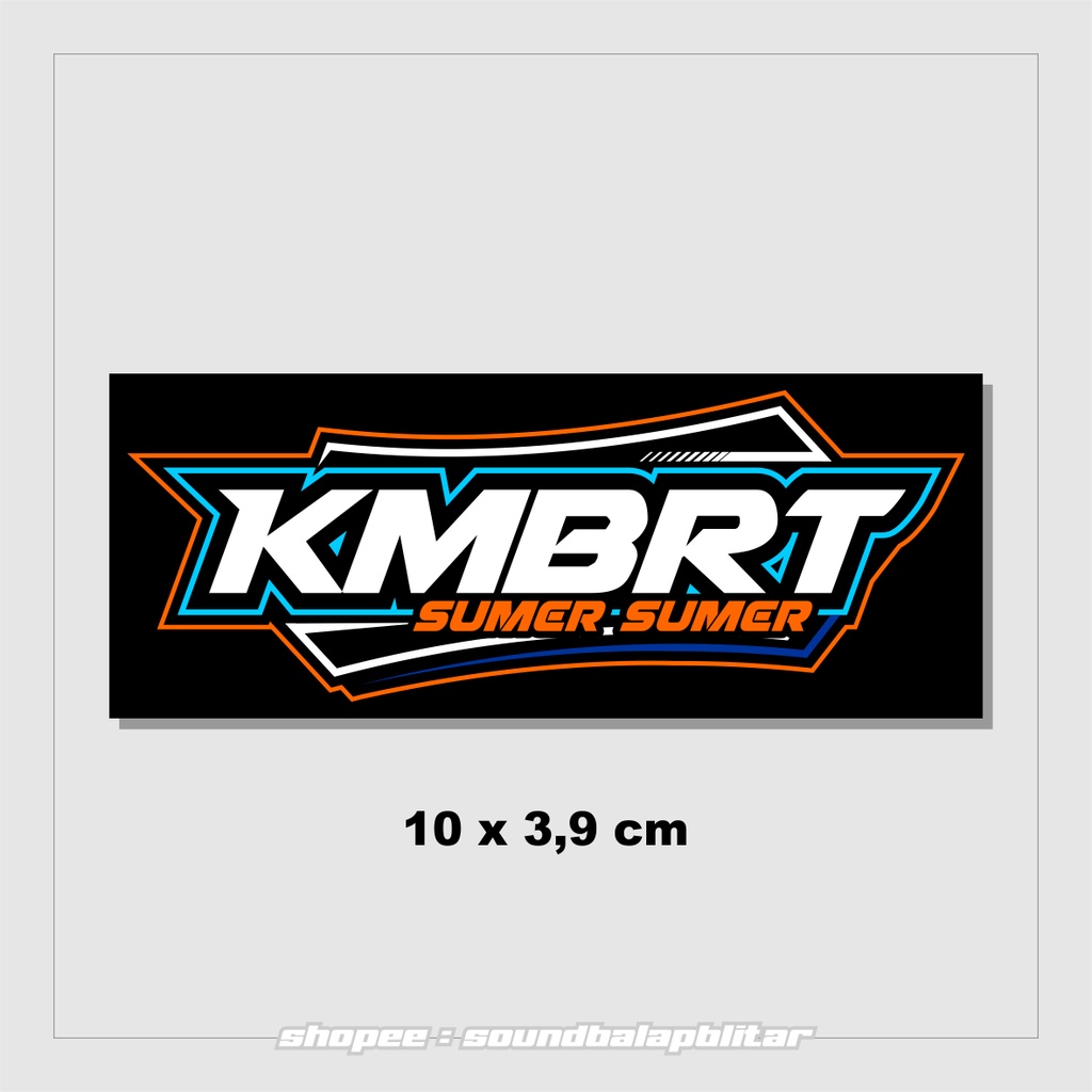 Stiker Bengkel Balap Motor Racing KMBRT Bijian Vynil Anti Air - soundbalapblitar